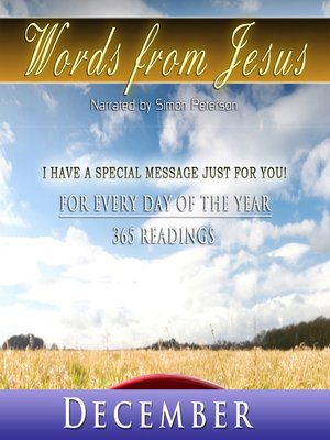 cover image of Words from Jesus, December